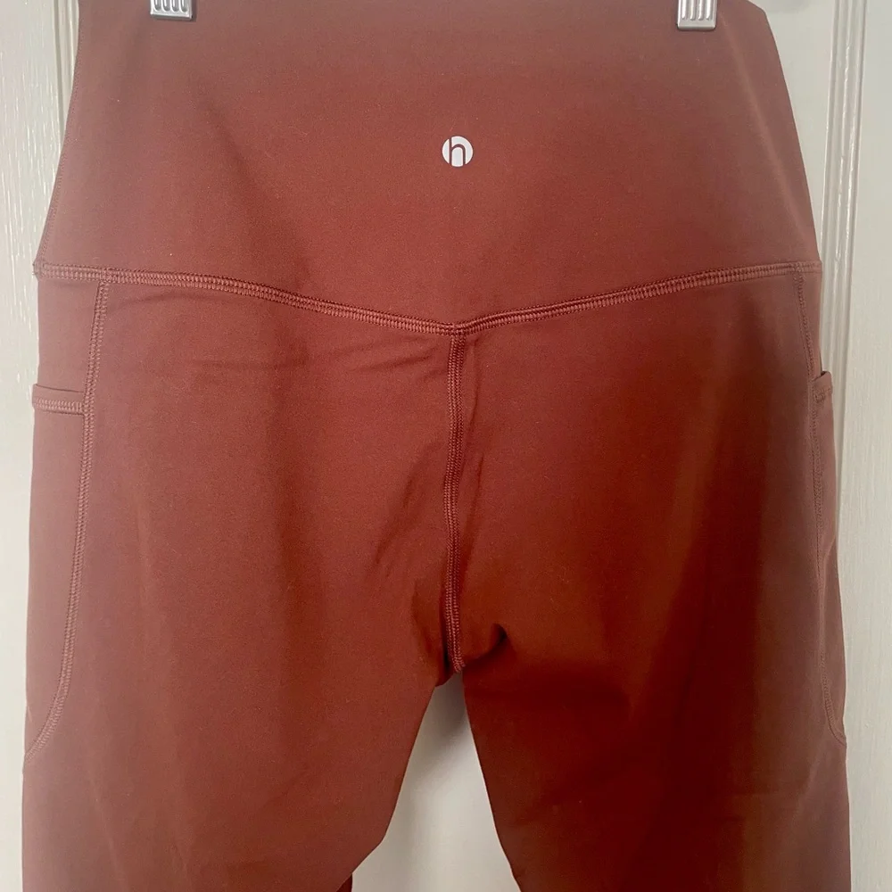 HeyNuts Essential High Waisted Yoga Capris Leggings Tummy Control Womens M 8/10 - Picture 7 of 7